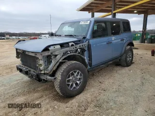 2023 Ford Bronco with VIN 1FMEE5DH6PLC15360, listed as a Copart auction lot 87738305 with 3,389 mi miles and Salvage Title. Bid and sale history available at carsss.com. Image 1.