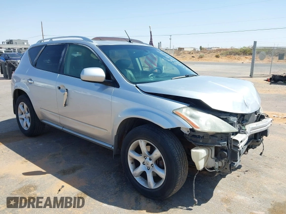 2007 Nissan Murano SL with VIN JN8AZ08W57W606876, listed as a IAAI auction lot 41967978 with 187,094 mi miles and . Bid and sale history available at DreamBid. Image 1.