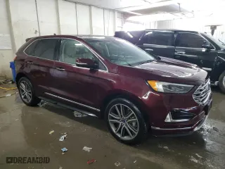2019 Ford Edge Titanium with VIN 2FMPK3K96KBB26351, listed as a Copart auction lot 52169735 with 78,824 mi miles and Salvage Title. Bid and sale history available at carsss.com. Image 4.