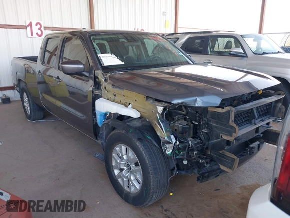 2023 Nissan Frontier SV with VIN 1N6ED1FJ9PN671676, listed as a IAAI auction lot 41668838 with 22,105 mi miles and . Bid and sale history available at DreamBid. Image 1.