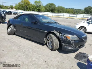 2005 BMW 6 Series 645Ci with VIN WBAEK734X5B325612, listed as a Copart auction lot 68394674 with 0 mi miles and Clean Title. Bid and sale history available at carsss.com. Image 4.