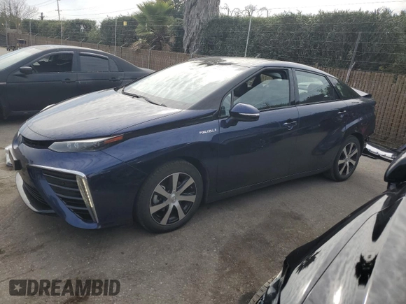 2019 Toyota Mirai with VIN JTDBVRBD6KA006509, listed as a Copart auction lot 45912985 with 29,114 mi miles and Salvage title. Bid and sale history available at DreamBid. Image 1.