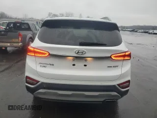 2020 Hyundai Santa Fe SEL with VIN 5NMS3CAA8LH150399, listed as a Copart auction lot 43323105 with 57,781 mi miles and Salvage Title. Bid and sale history available at carsss.com. Image 6.