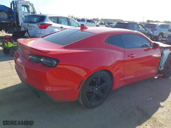 2019 Chevrolet Camaro 1LT with VIN 1G1FB1RS0K0139541, listed as a IAAI auction lot 41674031 with 62,602 mi miles. Bid and sale history available at carsss.com. Image 4.