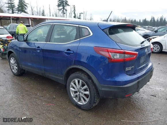 2022 Nissan Rogue Sport S with VIN JN1BJ1AWXNW481333, listed as a IAAI auction lot 41599172 with 61,778 mi miles. Bid and sale history available at carsss.com. Image 3.