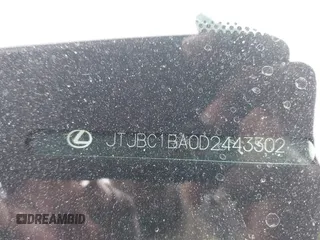 2013 Lexus RX 450h with VIN JTJBC1BA0D2443302, listed as a IAAI auction lot 42602133 with 278,477 mi miles and . Bid and sale history available at DreamBid. Image 9.