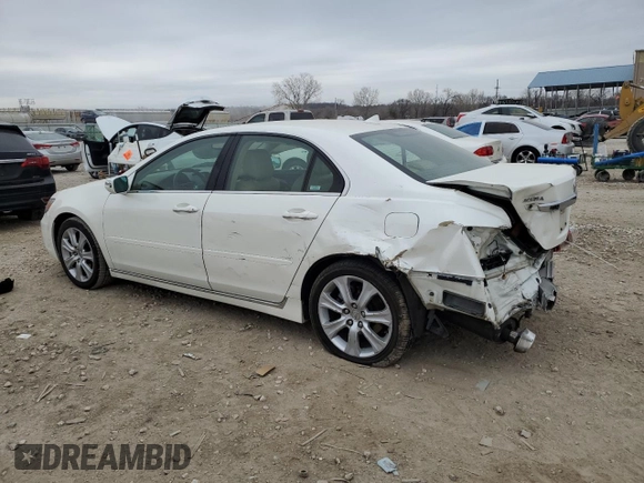 2009 Acura RL Tech Pkg with VIN JH4KB26659C002640, listed as a Copart auction lot 85803444 with 140,863 mi miles and Salvage Title. Bid and sale history available at carsss.com. Image 2.