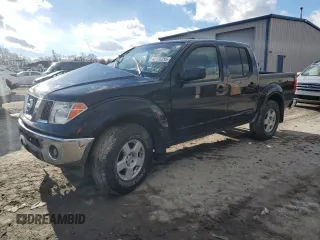 2005 Nissan Frontier 4WD LE with VIN 1N6AD07W45C458405, listed as a Copart auction lot 42770255 with 0 mi miles and Salvage Title. Bid and sale history available at carsss.com. Image 1.