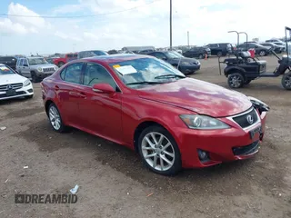 2012 Lexus IS 250 with VIN JTHCF5C29C5060225, listed as a IAAI auction lot 41494116 with 100,208 mi miles and . Bid and sale history available at DreamBid. Image 1.