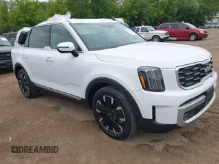 2024 Kia Telluride SX Prestige X-Line with VIN 5XYP5DGC4RG486441, listed as a IAAI auction lot 42336929 with 14,033 mi miles and . Bid and sale history available at DreamBid. Image 1.