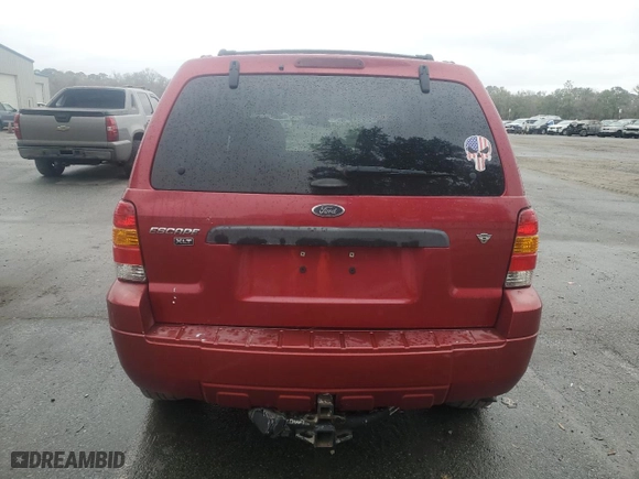 2007 Ford Escape XLT with VIN 1FMYU03147KA34853, listed as a Copart auction lot 47835395 with 195,471 mi miles and Salvage Title. Bid and sale history available at carsss.com. Image 6.