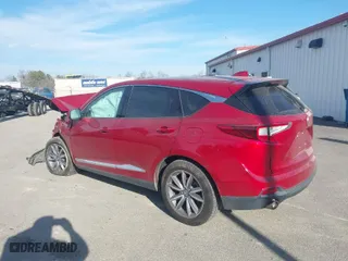 2019 Acura RDX w/Technology Pkg with VIN 5J8TC1H51KL025454, listed as a IAAI auction lot 41671946 with 91,017 mi miles. Bid and sale history available at carsss.com. Image 3.
