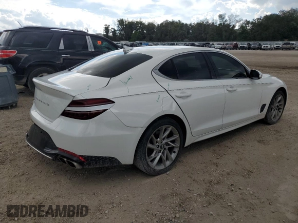 2022 Genesis G70 2.0T with VIN KMTG34TA5NU086926, listed as a Copart auction lot 74188744 with 39,898 mi miles and Salvage Title. Bid and sale history available at DreamBid. Image 3.