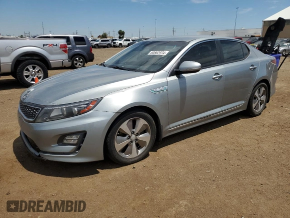 2015 Kia Optima Hybrid EX with VIN KNAGN4AD3F5084137, listed as a Copart auction lot 60562974 with 181,045 mi miles and Salvage Title. Bid and sale history available at carsss.com. Image 1.