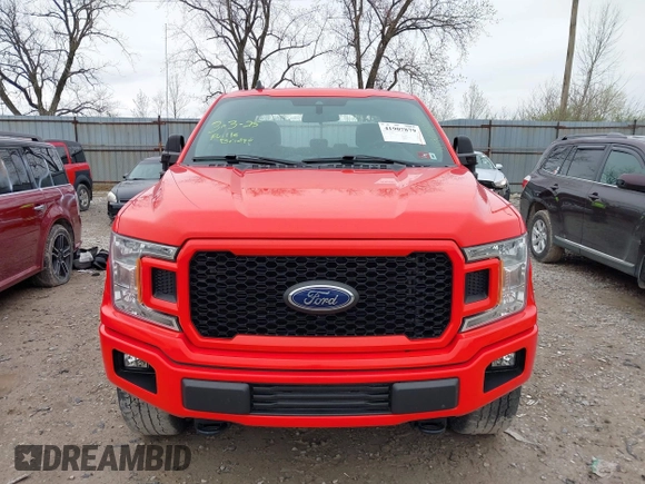 2020 Ford F-150 XL with VIN 1FTFX1E55LFC65210, listed as a IAAI auction lot 41907879 with 50,355 mi miles. Bid and sale history available at carsss.com. Image 12.