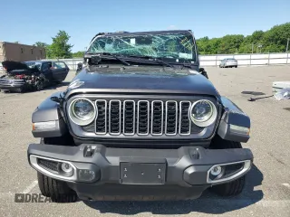 2025 Jeep Wrangler Sahara с VIN 1C4PJXEN4SW534448, выставлен на аукционе Copart как лот 57478615 с пробегом 6 613 миль миль и Чистый • Clean title. История ставок и продаж доступна на DreamBid. Изображение 5.