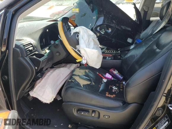 2010 Lexus RX 350 with VIN 2T2ZK1BA9AC034969, listed as a Copart auction lot 57520795 with Not provided miles and Salvage title. Bid and sale history available at DreamBid. Image 7.