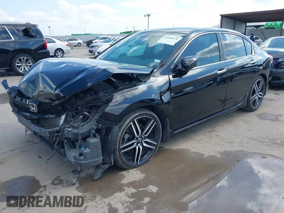 2016 Honda Accord Sport with VIN 1HGCR2F59GA060740, listed as a IAAI auction lot 42200371 with 140,679 mi miles and . Bid and sale history available at DreamBid. Image 2.