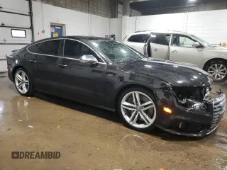 2015 Audi S7 with VIN WAUW2AFC7FN042976, listed as a Copart auction lot 81947784 with 48,238 mi miles and Salvage Title. Bid and sale history available at carsss.com. Image 4.