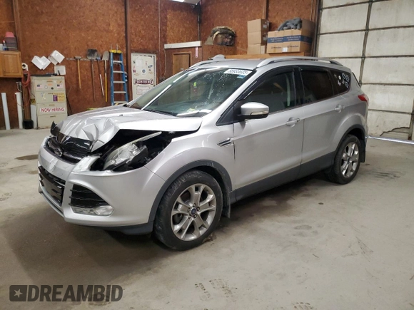 2014 Ford Escape Titanium с VIN 1FMCU0J94EUD41993, выставлен на аукционе Copart как лот 56933605 с пробегом 104 011 миль миль и Списание • Salvage title. История ставок и продаж доступна на DreamBid. Изображение 1.