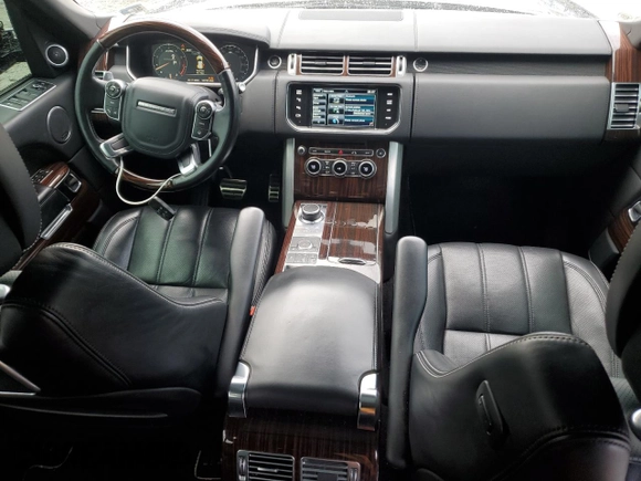 2015 Land Rover Range Rover Autobiography with VIN SALGV2TFXFA217448, listed as a Copart auction lot 81791184 with 102,703 mi miles and Salvage title. Bid and sale history available at DreamBid. Image 8.