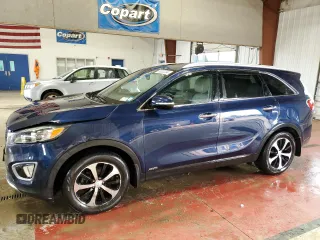 2017 Kia Sorento EX with VIN 5XYPHDA10HG276724, listed as a Copart auction lot 85522284 with 92,060 mi miles and Salvage Title. Bid and sale history available at carsss.com. Image 1.