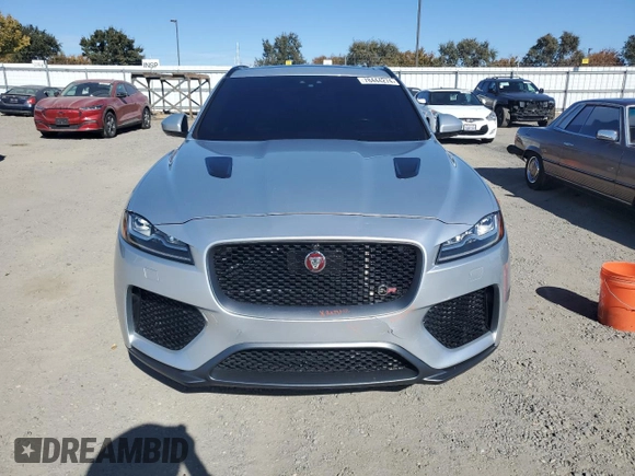 2019 Jaguar F-Pace SVR with VIN SADCZ2EE6KA603989, listed as a Copart auction lot 78444274 with 51,398 mi miles and Salvage title. Bid and sale history available at DreamBid. Image 5.