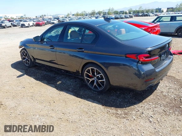 2023 BMW 5 Series 530i with VIN WBA53BH08PCL21884, listed as a IAAI auction lot 41991227 with 30,171 mi miles and . Bid and sale history available at DreamBid. Image 3.