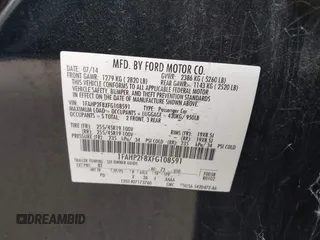 2015 Ford Taurus Limited с VIN 1FAHP2F8XFG108591, выставлен на аукционе IAAI как лот 42291895 с пробегом 215 401 миль миль и . История ставок и продаж доступна на DreamBid. Изображение 9.