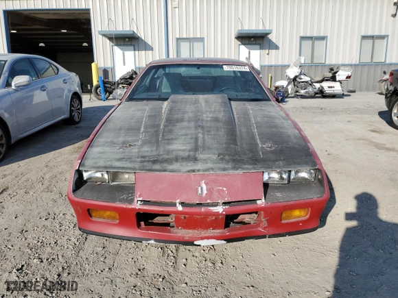 1987 Chevrolet Camaro with VIN 1G1FP21H9HN178373, listed as a Copart auction lot 78016374 with 396 mi miles and Clean Title. Bid and sale history available at carsss.com. Image 5.