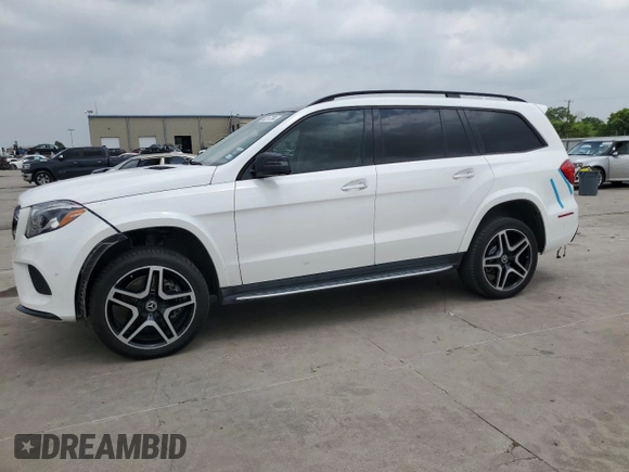 2019 Mercedes-Benz GLS 550 with VIN 4JGDF7DEXKB203995, listed as a Copart auction lot 53217754 with 51,623 mi miles and . Bid and sale history available at DreamBid. Image 1.