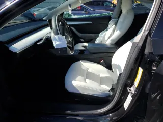 2022 Tesla Model 3 with VIN 5YJ3E1EA5NF102554, listed as a Copart auction lot 53195075 with 62,453 mi miles and Salvage Title. Bid and sale history available at DreamBid. Image 7.