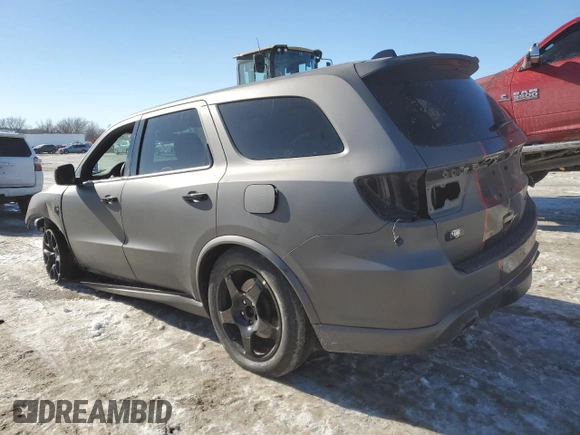 2021 Dodge Durango SRT Hellcat with VIN 1C4SDJH97MC788608, listed as a Copart auction lot 88747755 with 17,846 mi miles and Salvage title. Bid and sale history available at DreamBid. Image 2.