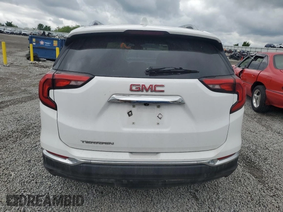 2020 GMC Terrain SLT with VIN 3GKALPEV3LL242124, listed as a Copart auction lot 55758825 with 116,142 mi miles and Salvage title. Bid and sale history available at DreamBid. Image 6.