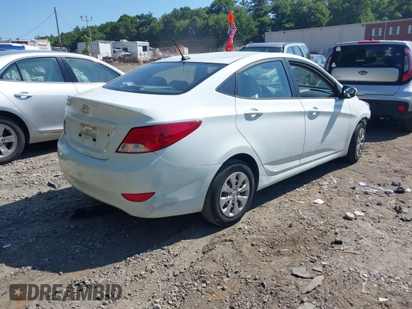 2016 Hyundai Accent SE with VIN KMHCT4AEXGU954727, listed as a IAAI auction lot 39864824 with Not Provided miles and . Bid and sale history available at DreamBid. Image 4.