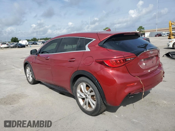 2018 Infiniti QX30 ESSENTIAL with VIN SJKCH5CP1JA050717, listed as a Copart auction lot 64178064 with 0 mi miles and Salvage Title. Bid and sale history available at carsss.com. Image 2.