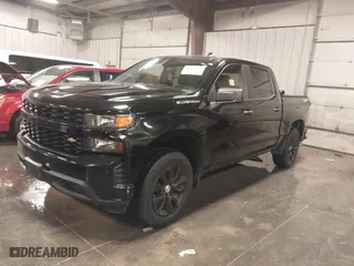 2021 Chevrolet Silverado 1500 Custom with VIN 1GCPYBEK0MZ301074, listed as a IAAI auction lot 40954540 with 40,785 mi miles. Bid and sale history available at carsss.com. Image 2.