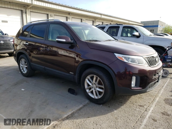 2015 Kia Sorento LX with VIN 5XYKTCA65FG617496, listed as a Copart auction lot 54191635 with 118,977 mi miles and Clean Title. Bid and sale history available at carsss.com. Image 4.