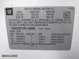 2017 Chevrolet Colorado 2WD Z71 with VIN 1GCGSDE18H1149666, listed as a IAAI auction lot 40526720 with 142,451 mi miles. Bid and sale history available at carsss.com. Image 9.