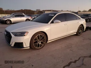2020 Audi A8 L with VIN WAU8EAF83LN003891, listed as a Copart auction lot 81360214 with 29,068 mi miles and Clean Title. Bid and sale history available at carsss.com. Image 1.