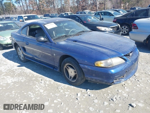 1996 Ford Mustang with VIN 1FALP4042TF140884, listed as a IAAI auction lot 41279611 with 233,047 mi miles. Bid and sale history available at carsss.com. Image 1.