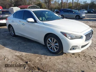 2017 Infiniti Q50 2.0t Premium with VIN JN1CV7AR7HM681933, listed as a IAAI auction lot 41514675 with 102,310 mi miles. Bid and sale history available at carsss.com. Image 1.