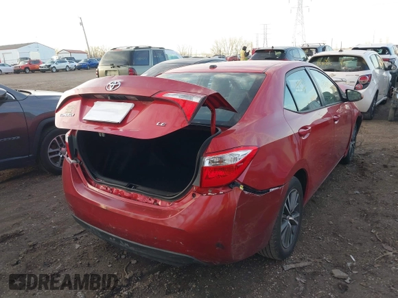 2016 Toyota Corolla L with VIN 2T1BURHE1GC632068, listed as a IAAI auction lot 41824236 with 91,993 mi miles and . Bid and sale history available at DreamBid. Image 4.
