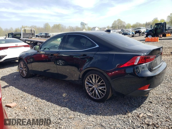 2015 Lexus IS 250 with VIN JTHCF1D21F5023746, listed as a Copart auction lot 54136965 with 74,157 mi miles and Salvage title. Bid and sale history available at DreamBid. Image 2.