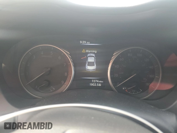 2022 Infiniti Q60 Red Sport 400 with VIN JN1FV7LL9NM680994, listed as a Copart auction lot 64282055 with 7,274 mi miles and Salvage title. Bid and sale history available at DreamBid. Image 9.