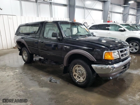 1997 Ford Ranger XLT with VIN 1FTCR11X9VTA43729, listed as a Copart auction lot 80646164 with 207,830 mi miles and Salvage Title. Bid and sale history available at carsss.com. Image 4.