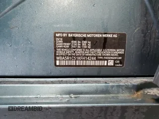 2019 BMW 3 Series 330i with VIN WBA5R1C51KFH14244, listed as a Copart auction lot 52199945 with 45,365 mi miles and Salvage title. Bid and sale history available at DreamBid. Image 13.