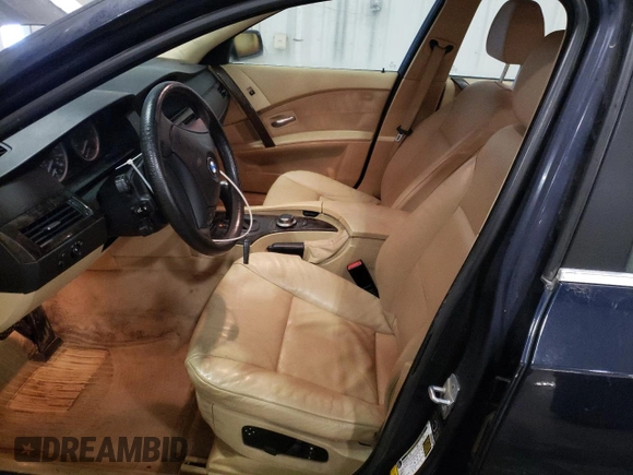 2006 BMW 5 Series 530xi with VIN WBANN73516CN03435, listed as a Copart auction lot 88636495 with 163,780 mi miles and Salvage Title. Bid and sale history available at carsss.com. Image 7.