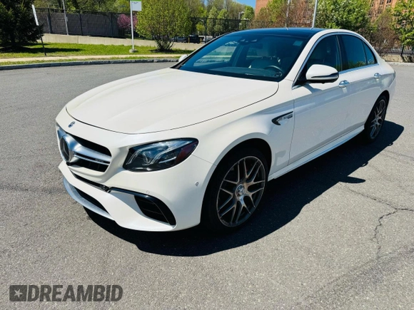2020 Mercedes-Benz E-Class AMG E 63 S with VIN WDDZF8KB0LA727176, listed as a Copart auction lot 52074585 with 1,856 mi miles and Salvage Title. Bid and sale history available at carsss.com. Image 1.
