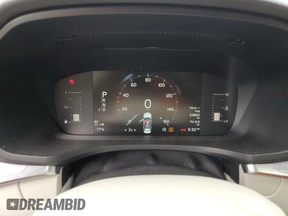 2019 Volvo S60 Momentum with VIN 7JR102FK4KG002080, listed as a Copart auction lot 52478934 with 54,852 mi miles. Bid and sale history available at carsss.com. Image 9.
